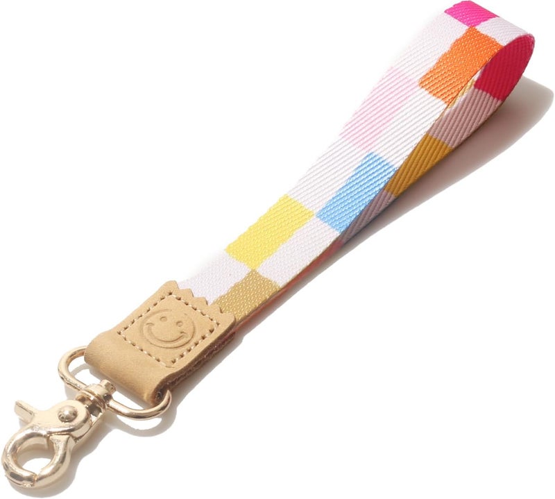 DQL White key Wristlet lanyard Keychain, Wrist Lanyard for car Keys, Women's Keyrings (White) - Image 4